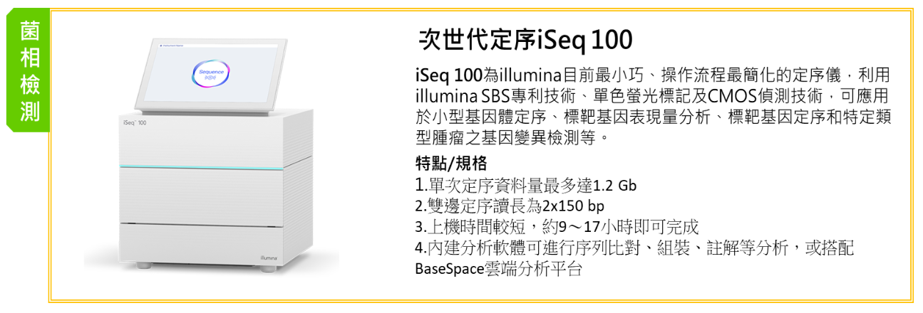 次世代定序iSeq 100圖1